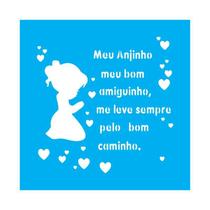 Stencil Tamako Meu Anjinho - 30X30Cm - Ref D159