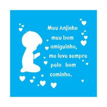 Stencil Tamako Meu Anjinho - 30X30Cm - Ref D162