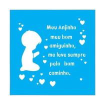 Stencil Tamako Meu Anjinho - 30X30Cm - Ref D162