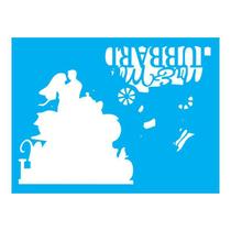 Stencil Tamako Mr & Mrs - 15X20Cm - Ref A2119 Stencil Tamako Mr & Mrs - 15X20Cm - Ref A2119