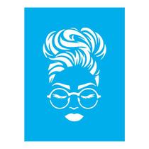 Stencil Tamako Mulher - 15X20Cm - Ref 8822