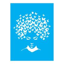 Stencil Tamako Mulher - 15X20Cm - Ref A2608