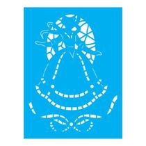 Stencil Tamako Mulher - 15X20Cm - Ref A3461