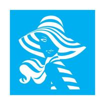 Stencil Tamako Mulher - 30X30Cm - Ref 9662