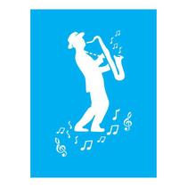 Stencil Tamako Música - 15X20Cm - Ref A2567