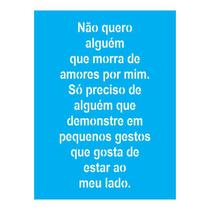 Stencil Tamako Não Quero Alguém - 15X20Cm - Ref A2625