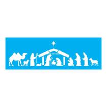 Stencil Tamako Natal- 10X30Cm - Ref 7791