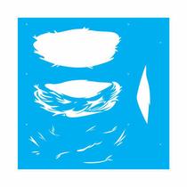 Stencil Tamako Ninho Pássaro - 30X30Cm - Ref 9546 Stencil Tamako Ninho Pássaro - 30X30Cm - Ref 9546