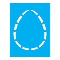 Stencil Tamako Ovo Páscoa - 15X20Cm - Ref A2803 Stencil Tamako Ovo Páscoa - 15X20Cm - Ref A2803