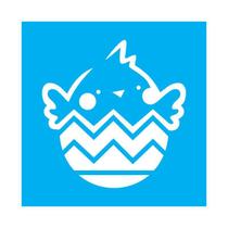 Stencil Tamako Ovo Páscoa - 30X30Cm - Ref 9841 Stencil Tamako Ovo Páscoa - 30X30Cm - Ref 9841