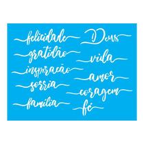 Stencil Tamako Palavras - 15X20 - Ref A2350