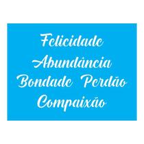 Stencil Tamako Palavras - 15X20Cm - Ref A2285