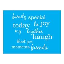 Stencil Tamako Palavras - 15X20Cm - Ref A3552