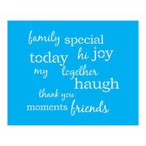 Stencil Tamako Palavras - 20X25Cm - Ref B919