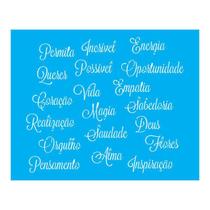 Stencil Tamako Palavras - 20X25Cm - Ref B931