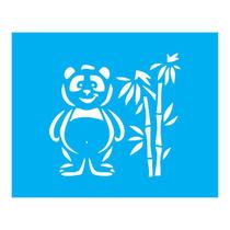 Stencil Tamako Panda - 20X25Cm - Ref B569