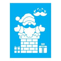 Stencil Tamako Papai Noel - 15X20Cm - Ref A3401