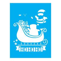 Stencil Tamako Papai Noel - 15X20Cm - Ref A3403