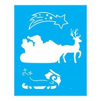 Stencil Tamako Papai Noel - 20X25Cm - Ref B150