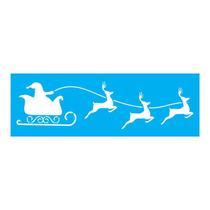 Stencil Tamako Papai Noel Natal - 10X30Cm Ref 7999