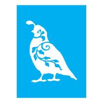 Stencil Tamako Pássaro - 15X20Cm - Ref A2407 Stencil Tamako Pássaro - 15X20Cm - Ref A2407