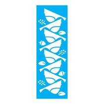 Stencil Tamako Pássaros - 10X30Cm - Ref 7526 Stencil Tamako Pássaros - 10X30Cm - Ref 7526