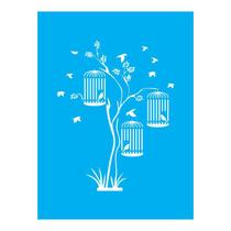 Stencil Tamako Pássaros - 15X20Cm - Ref A2660 Stencil Tamako Pássaros - 15X20Cm - Ref A2660