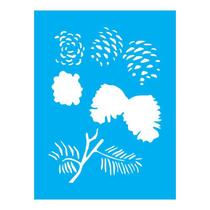 Stencil Tamako Pinhas - 15X20Cm - Ref A3437 Stencil Tamako Pinhas - 15X20Cm - Ref A3437