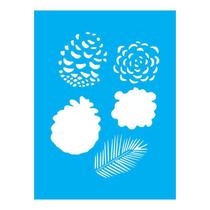 Stencil Tamako Pinhas - 15X20Cm - Ref A3438 Stencil Tamako Pinhas - 15X20Cm - Ref A3438