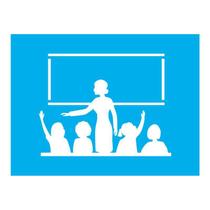 Stencil Tamako Professora Alunos - 15X20Cm - Ref 8791