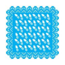 Stencil Tamako Renda - 30X30Cm - Ref 9928