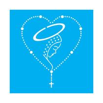 Stencil Tamako Rosário - 30X30Cm - Ref 9649 Stencil Tamako Rosário - 30X30Cm - Ref 9649