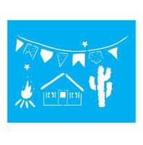 Stencil Tamako São João - 20X25Cm - Ref B746