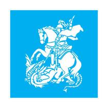 Stencil Tamako São Jorge - 30X30Cm - Ref 9647