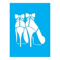 Stencil Tamako Sapato - 15X20Cm - Ref A2180