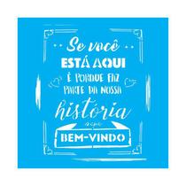 Stencil Tamako Se Você Esta Aqui - 30X30Cm - Ref D185 Stencil Tamako Se Você Esta Aqui - 30X30Cm - Ref D185