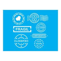 Stencil Tamako Selos - 15X20Cm - Ref A3587 Stencil Tamako Selos - 15X20Cm - Ref A3587