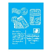 Stencil Tamako Selos - 15X20Cm - Ref A3588 Stencil Tamako Selos - 15X20Cm - Ref A3588