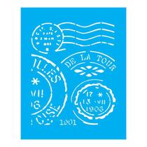 Stencil Tamako Selos - 20X25Cm - Ref B947 Stencil Tamako Selos - 20X25Cm - Ref B947