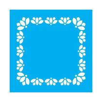 Stencil Tamako Sousplat - 30X30Cm - Ref 9756 Stencil Tamako Sousplat - 30X30Cm - Ref 9756