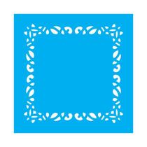 Stencil Tamako Sousplat - 30X30Cm - Ref 9757 Stencil Tamako Sousplat - 30X30Cm - Ref 9757