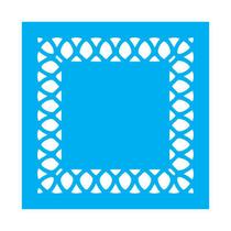 Stencil Tamako Sousplat - 30X30Cm - Ref 9758 Stencil Tamako Sousplat - 30X30Cm - Ref 9758