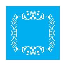 Stencil Tamako Sousplat - 30X30Cm - Ref 9761 Stencil Tamako Sousplat - 30X30Cm - Ref 9761