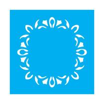 Stencil Tamako Sousplat - 30X30Cm - Ref 9762 Stencil Tamako Sousplat - 30X30Cm - Ref 9762