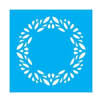 Stencil Tamako Sousplat - 30X30Cm - Ref 9766 Stencil Tamako Sousplat - 30X30Cm - Ref 9766