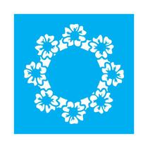 Stencil Tamako Sousplat - 30X30Cm - Ref 9769 Stencil Tamako Sousplat - 30X30Cm - Ref 9769