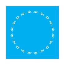 Stencil Tamako Sousplat - 30X30Cm - Ref 9771 Stencil Tamako Sousplat - 30X30Cm - Ref 9771