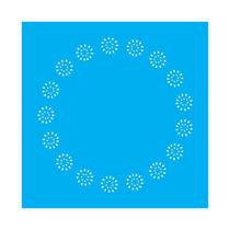 Stencil Tamako Sousplat - 30X30Cm - Ref 9772 Stencil Tamako Sousplat - 30X30Cm - Ref 9772