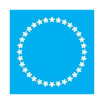 Stencil Tamako Sousplat - 30X30Cm - Ref 9774 Stencil Tamako Sousplat - 30X30Cm - Ref 9774