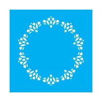 Stencil Tamako Sousplat - 30X30Cm - Ref 9776 Stencil Tamako Sousplat - 30X30Cm - Ref 9776